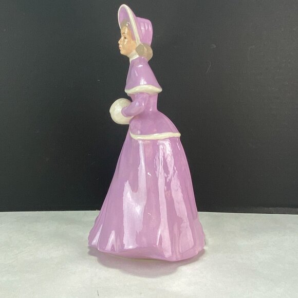 Vintage Holland Mold Victorian Lady With Muff Figurine - Picture 2 of 9